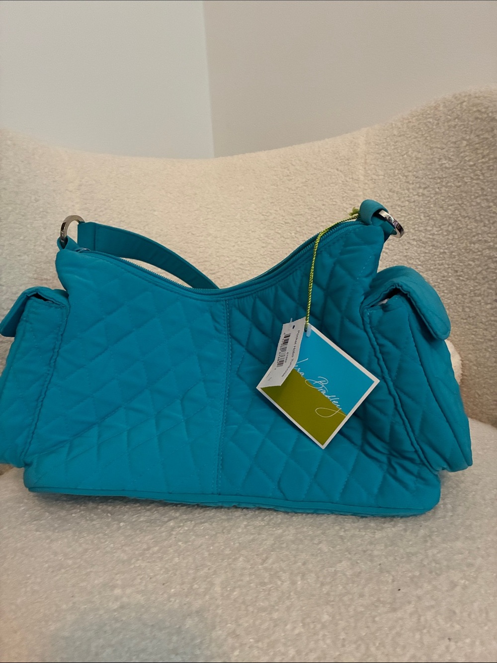 Vera Bradley Quilted Turquoise Shoulder Bag NWT